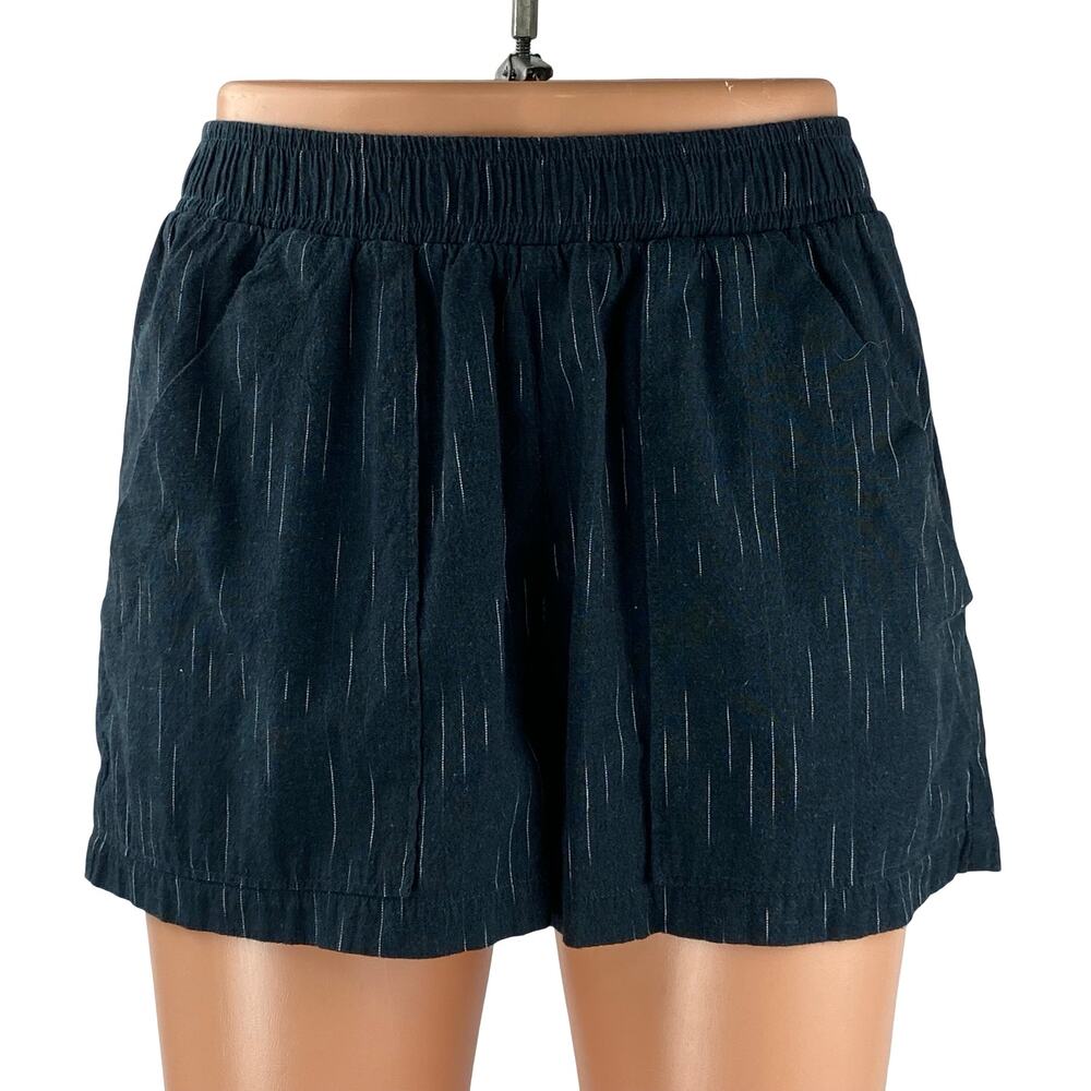 Mollusk Shell Midnight Ikat Women's Wide Leg Yoga Athletic Activewear Shorts XS